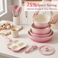 thumbnail image 3 of GIPP 21pcs Ceramic Cookware Sets, Pots and Pans Set Nonstick with Removable Handle, Oven & Dishwasher Safe,Induction Cookware, Kitchen Cooking Set for All Stoves, 3 of 8