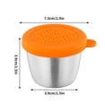 thumbnail image 3 of Tasse en Acier Inoxydable 304 avec Couvercle à Ruban en Stock Extérieur Portable Trempette, 3 of 5