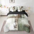 thumbnail image 2 of YST, Comforter Set, Abstract Oil Painting Bedding Set, 7-Piece, White, Green, Ombre, Full, 2 of 4