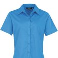 thumbnail image 2 of Premier Blouse en Popeline à Manches Courtes / Chemise de Travail Unie, 2 of 4