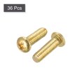 thumbnail image 3 of Unique Bargains M3x10mm Brass Machine Screws, Phillips Pan Head Fastener Bolts 36Pack, 3 of 5