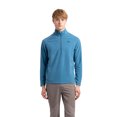 thumbnail image 1 of Trespass Mens 1/2 Zip Microfleece Blackford Bondi Blue in Size - XS, 1 of 6
