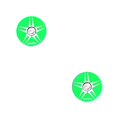 thumbnail image 3 of Guardoinrt RISK Road Bike Rustproof Good Sealing Headset Cover Aluminum Alloy Stem Top Caps with Bolt for Cycling Headset Accessories Green Star Thorn 2Set, 3 of 6