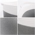 thumbnail image 4 of Unique Bargains Large Storage Baskets Cotton Rope Basket Woven Laundry Basket with Handle, 4 of 5