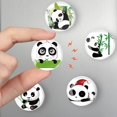 thumbnail image 3 of Glass Fridge Magnets, 12Pcs Panda Magnets Glass Fridge Decoration Magnets Strong Locker for Kitchen Office Whiteboards Cabinets Creative Decorative Magnets for Gift, 3 of 7