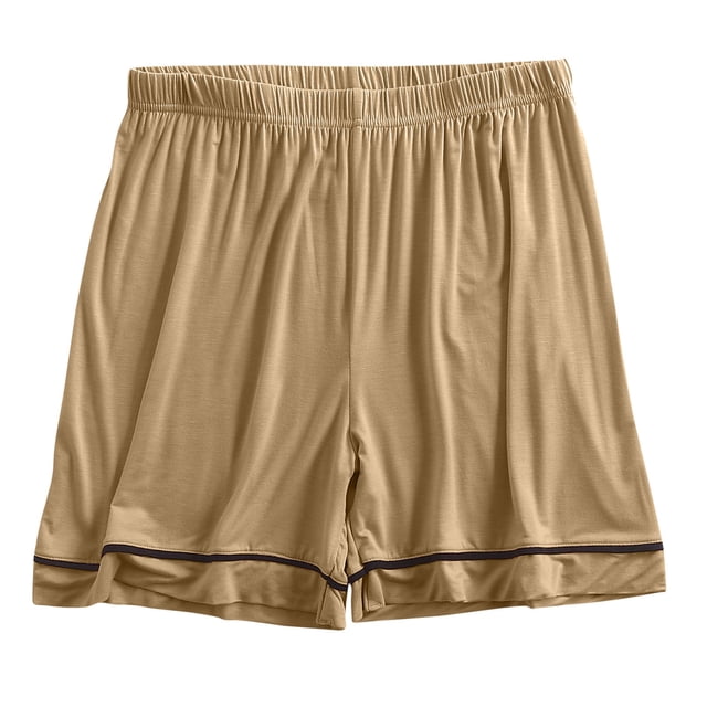 AherBiu Womens Summer Shorts Loose Fitting Elastic Waisted Comft Soft Shorts Oversized Sleeping Home Shorts