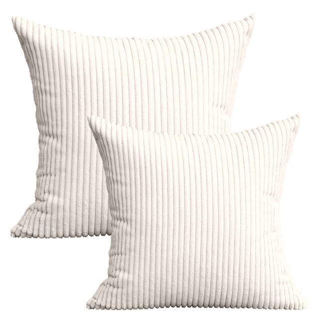 MesaSe Home Textile 20” X 20” Modern Contemporary Transitional Navy Blue Striped Polyester Throw Pillow ( 2 Count) Home Decoration Suitable for Living Room and Bedroom