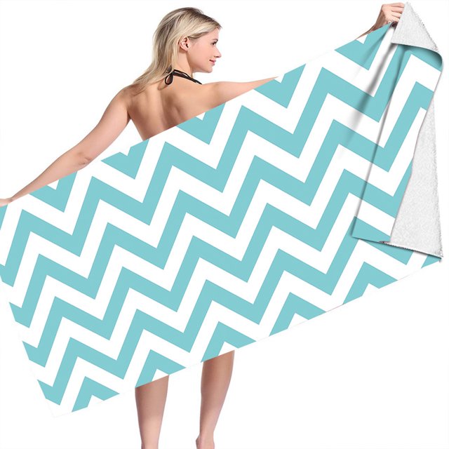 Serviette de Plage Sans Sable en Microfibre Couverture de Plage pour Piscine Gym