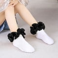 thumbnail image 5 of Kids Sock for Toddlers White Floor Socks with Lace Ripple and Adorable Ruffle for Little Girls, 5 of 5