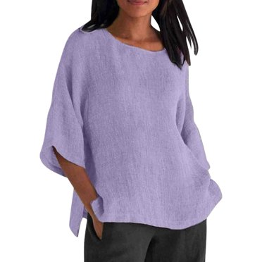 Women's Solid Color Crew Neck Short Sleeved Top T Shirt