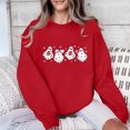 thumbnail image 2 of Penkiiy Chandail en Molleton Love pour Femmes, T-Shirts de la Saint-Valentin, Graphique Amusant, Manches Longues, Léger, Pull de Vacances, L Rouge, 2 of 7