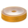 thumbnail image 1 of Unique Bargains Twisted Nylon Twine Thread Beading Cord 2mm 13M/43 Feet Extra Strong Braided Nylon String, Golden, 1 of 6