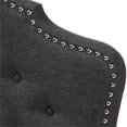 thumbnail image 4 of Baxton Studio Hilda Tufted King Panel Headboard in Dark Gray, 4 of 6