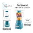 thumbnail image 2 of Mainstays 5 Speed Glass Jar Blender With Capacity 48 Oz, Cool Water, 2 of 8