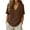 Coffee, variant on JYnXIANTI Summer Tops for Women Comfy V Neck Cotton Linen T Shirts Breathable Thin Beach Tees Travel Vacation Clothes