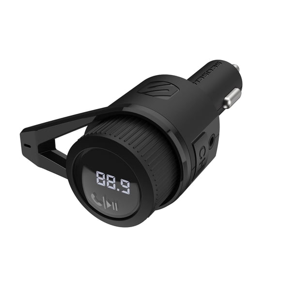 Scosche BTFM5-SP Bluetooth Hands-Free Car Kit with Digital FM Transmitter and Dual 12W USB Ports
