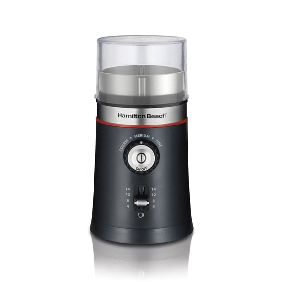 Hamilton Beach Custom Grind Coffee Grinder, 150 Watts, Removable Stainless Steel, Grinding Bowl, Black, 80393RC