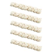 MPP Dog Chew Treats Braided Stick USA Rawhide Beefhide Braids Long Lasting 7" or 12" (7" - Five Braids)