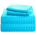 thumbnail image 1 of 800 Thread Count 3 Piece ( 1-Fitted Sheet + 2 - Pillow Cases ) Fitted Sheet 21 Inch Deep Pocket 100% Egyptian Cotton Stripe Pattern, 1 of 3