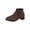Coffee, variant on EYWGYA Women's Ankle Boots,Women Low Heel Boots, Casual Winter Short Boots Solid Color Pointed Side Zipper Heel Low Heel Ankle Boots