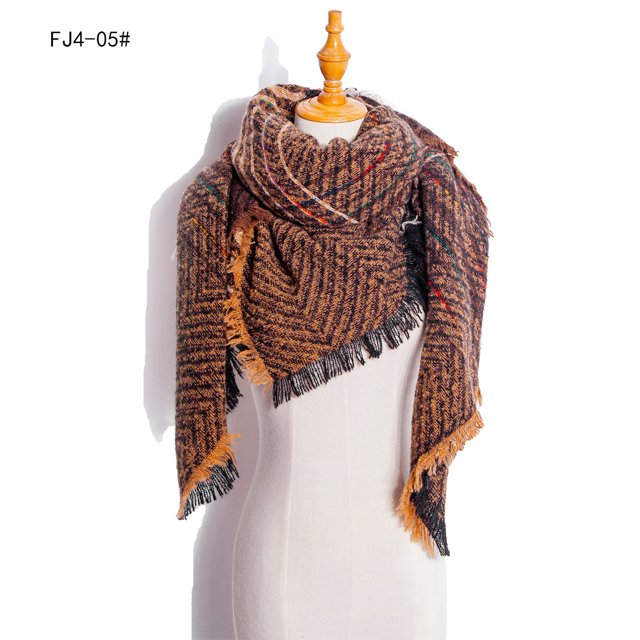 Jusqu'à 65 % de Rabais Mode Hiver Femmes Foulard Colorée Décontractée Foulard à Franges Châle Foulard à la Mode en Liquidation