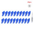 thumbnail image 1 of 20 Pcs/ensemble Couvre-Griffes pour Animaux, Ongles en Résine, Capuchon de Protection, Manucure avec Colle, Fournitures pour Animaux, Bleu, m, 1 of 7