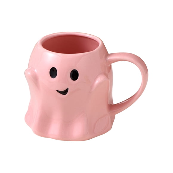Décorations d'Halloween Extérieures 14Oz Tasse d'Halloween Ghost Tasse à Café en Céramique Ghost Mignonne Tasse Décorative Ghost Visage de Ghost Tasse à Café pour Adultes Enfants Femmes Décorations Ghost Extérieures