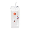 thumbnail image 1 of Heat Straw Glass Cup 400ML Cold Drink Cup Juice Cup With Lid Milk Cup Glass Texture Suitable For Beverage Use Coffee Cup Extra Large Tumbler Set Pitcher And Glasses Set Glasses Kitchen Colors Cup Set, 1 of 1