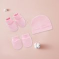 thumbnail image 3 of YAOBAMM Soft Newborn Hat Newborn Hat Set Knit Elastic Soft Warm Photography Props Infant Accessory Baby Bonnet Beanie, 3 of 7