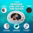 thumbnail image 4 of Solstice Original Inflatable Mesh Dock Floating 8 Foot Round Water Mat Lounger, 4 of 6