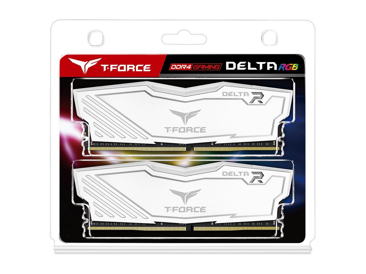 Team T-Force Delta RGB 16GB (2 x 8GB) 288-Pin PC RAM DDR4 3200