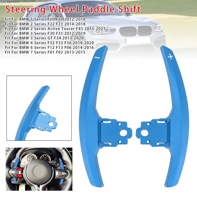 Paddle Shifter Extension For BMW F Series F30 F31 F32 F10 X3 X5 Aluminium Blue