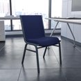 thumbnail image 4 of 4 Pk. HERCULES Series Heavy Duty Navy Blue Dot Fabric Stack Chair, 4 of 9