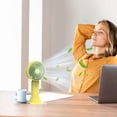 thumbnail image 4 of Wzzjkit Portable Fan Handheld Turbo Fan USB Rechargeable Silent Student Dormitory Office Portable Wind Turbine Fan Mini Fan, 4 of 6
