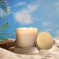 thumbnail image 3 of Colonial Candle Sandcastle Sunset Scented Jar Candle, Pop of Color Collection, 3 Wick, Green, 14.5 oz - Up to 60 Hours Burn, 3 of 6