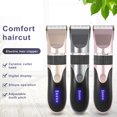 thumbnail image 1 of Ceramic Blade Electric Hair Clipper Digital Display Adult Children Hair Trimmer USB Rechargeable Hair Cutter Barber Machine, 1 of 8