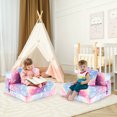 thumbnail image 2 of Costway Canapé-Lit Pliant pour Enfants, Matelas de Sol avec Coussin Décoratif et Housse Lavable à la Machine, Multicolore, 2 of 9