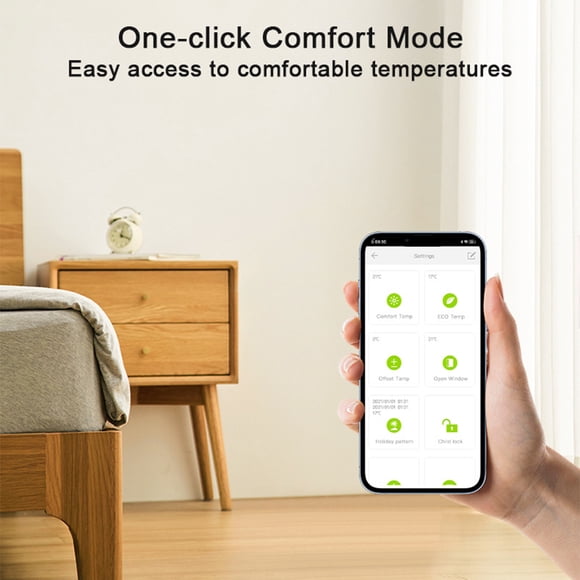 Labymos Thermostatic Radiator Valve Smart Radiator Valve Intelligent Thermostat Valve Supporting Mobile App Control Radiator