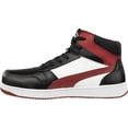 thumbnail image 2 of PUMA Frontcourt Leather Mid ASTM EH Black/White/Red 8 M, 2 of 3