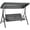 Dark Grey, variant on Outsunny 3 Person Porch Swing Bed with Adjustable Canopy Dark Grey
