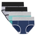 thumbnail image 1 of Culottes Menstruelles en Coton pour Femmes à Haute Absorption, Flux Abondant, Anti-Fuites, Réutilisables, Culottes Post-Partum (Grande Taille, Lot de 4), 1 of 7