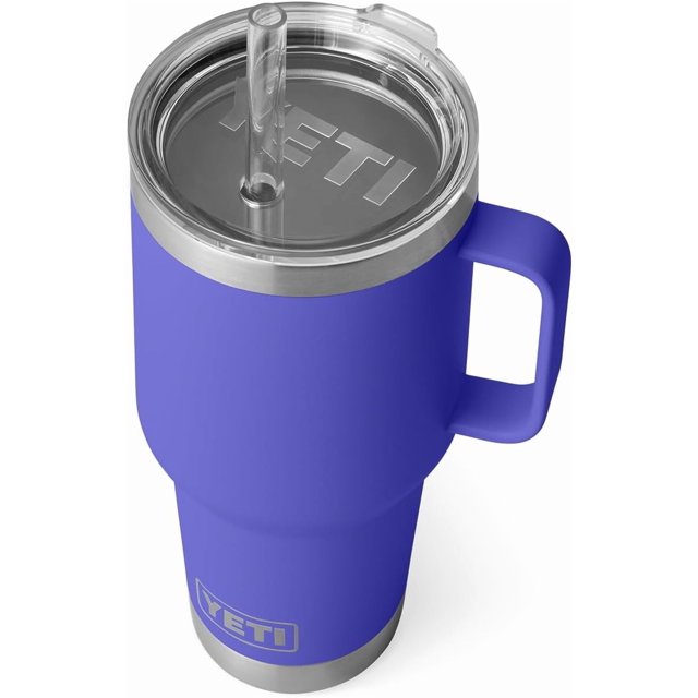 YETI Rambler 35 oz Straw Mug, Vacuum Insulated, Stainless Steel, Ultramarine Violet