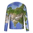 thumbnail image 5 of TIMIFIS Chemises pour Hommes Chemises à Manches Longues T-Shirt à Imprimé Graphique T-Shirt Décontracté à Col Rond Chandail Molletonné Haut-Bluefall, 5 of 5