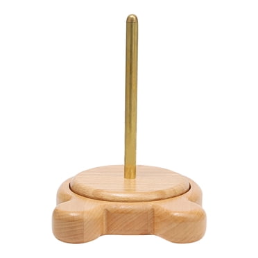 SIfdSeng Dispenser Holder Wooden Yarn Stand with Twirling Mechanism Thread Tangling Crochet for Yarn Or Thread Knitting Spinning Crocheting Organizer Outdoor Storage