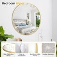 thumbnail image 1 of BeesClover Bathroom Mirrors for Over Sink, Wall Mount Bathroom Mirror, Metal Rounded Corner Framed Vanity Mirror, 1 of 9