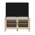 thumbnail image 2 of Mainstays Glass Door TV Stand, Spring Pine, 2 of 8