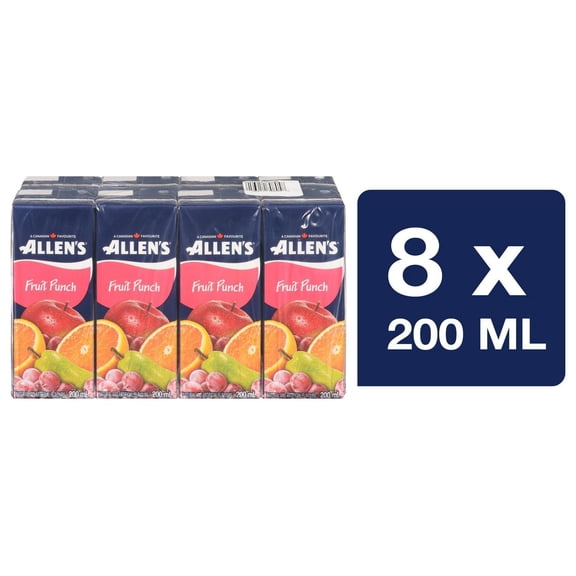 Allen's Boîtes de Jus Cocktail Punch aux Fruits 8X200ML