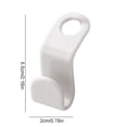 thumbnail image 2 of EGNMCR Hooks for Hanging Flocking Clothes Hanger Home Easy Hook Closet Organizer hang ger, 2 of 3
