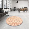 thumbnail image 3 of Ahgly Company Indoor Square Abstract Khaki Gold Oriental Area Rugs, 8' Square, 3 of 6