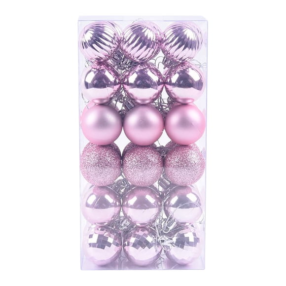 SuoKom Christmas Ornament Christmas Tree Ornaments 36PCS Christmas Tree Ball Bauble Hanging Home Party Ornament Decor 4CM Christmas Decorations On Clearance